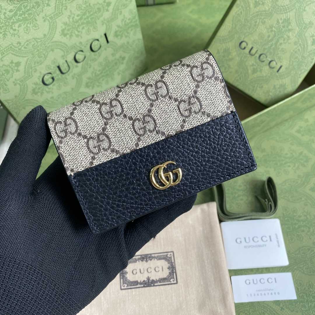 Gucci GG Marmont Card Case Wallet(11-9-3cm)    - EUR FASHION