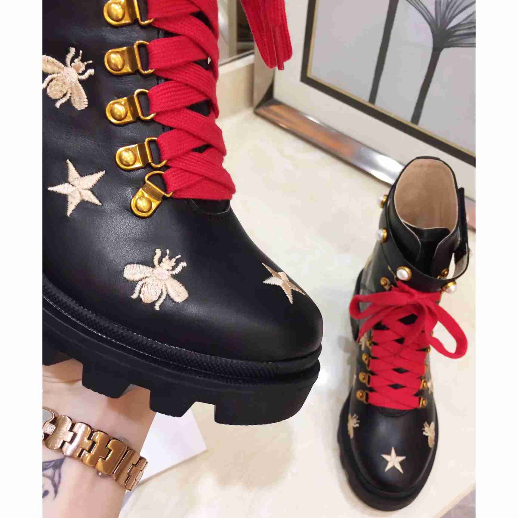 Gucci Leather Ankle Boot - EUR FASHION