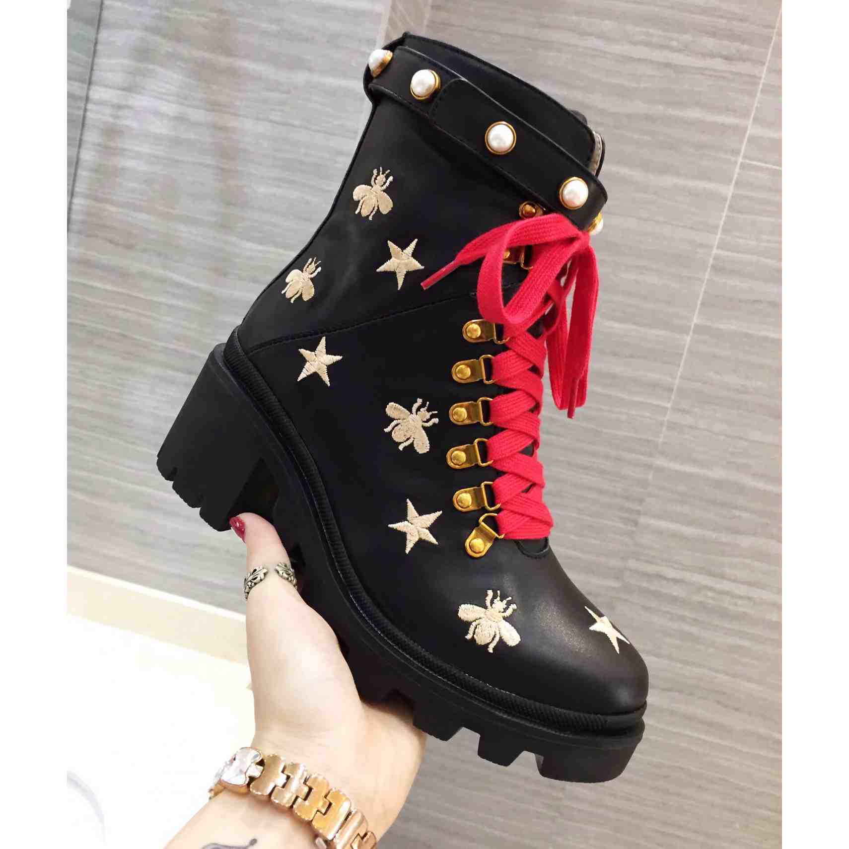 Gucci Leather Ankle Boot - EUR FASHION