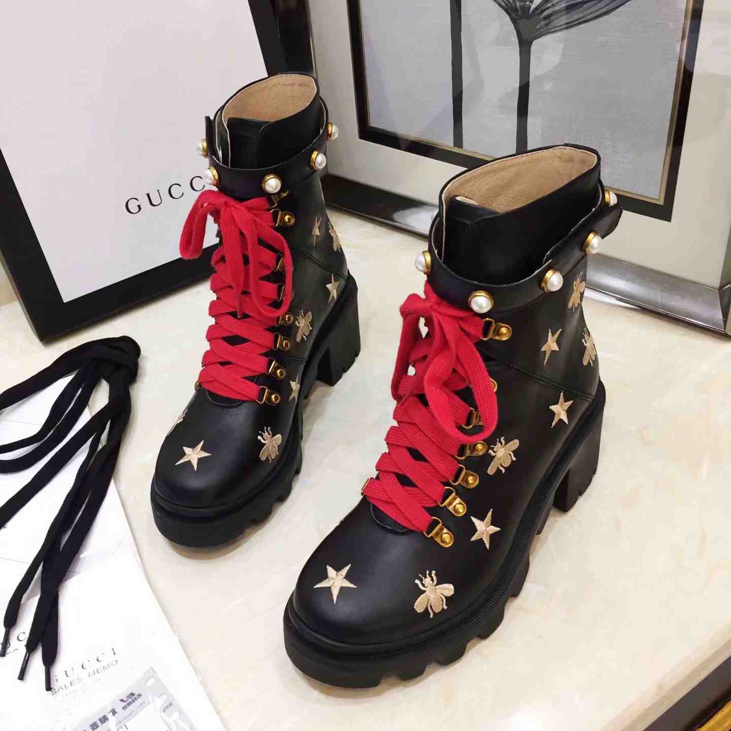 Gucci Leather Ankle Boot - EUR FASHION