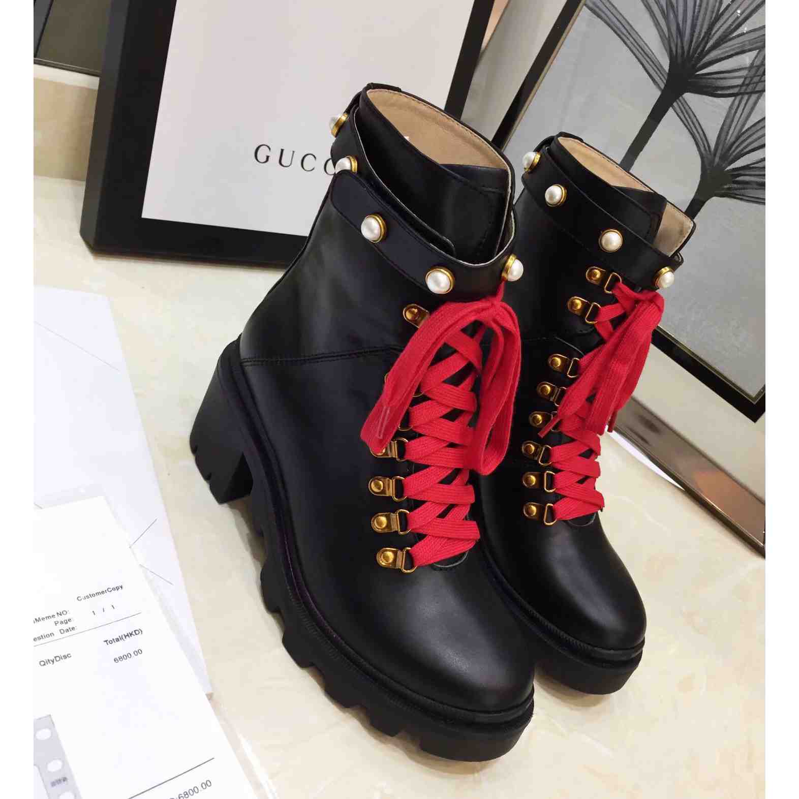 Gucci Leather Ankle Boot - EUR FASHION