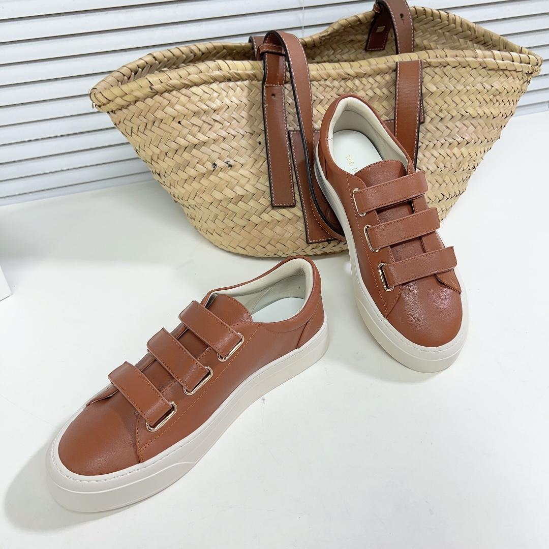 The Row Dean Strappy Sneaker In Leather - EUR FASHION