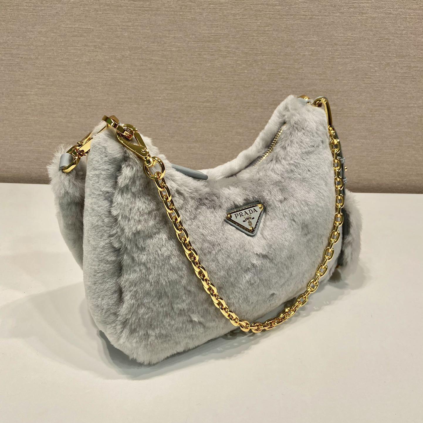 Prada Shearling Mini Bag(23-17-8cm) - EUR FASHION