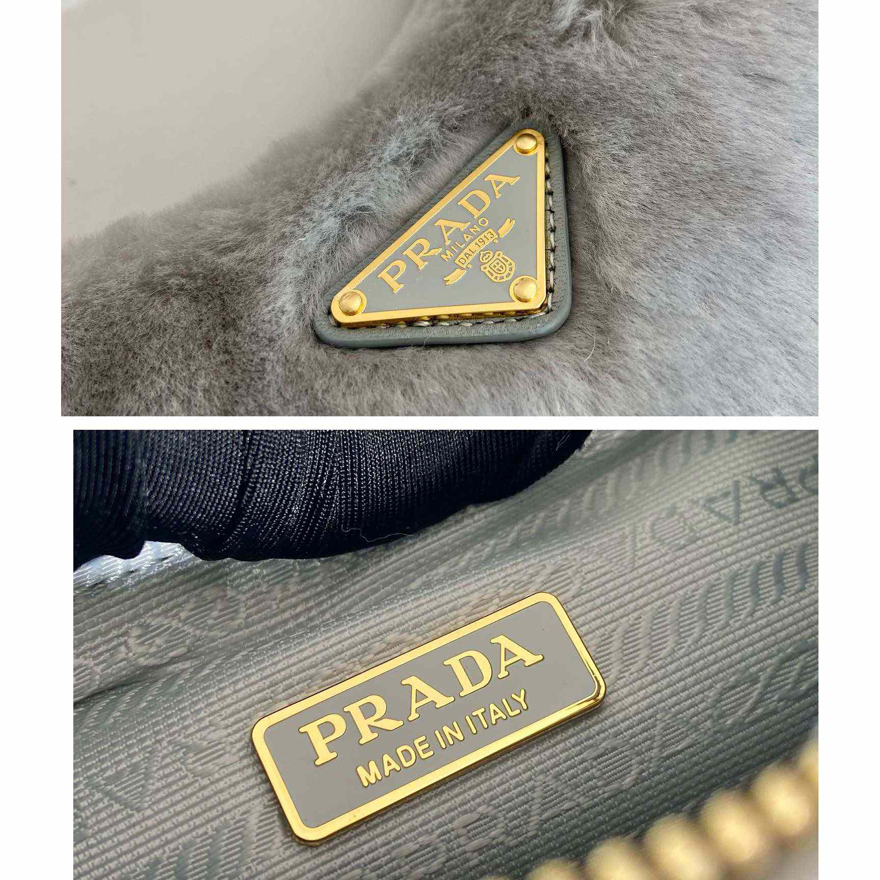 Prada Shearling Mini Bag(23-17-8cm) - EUR FASHION