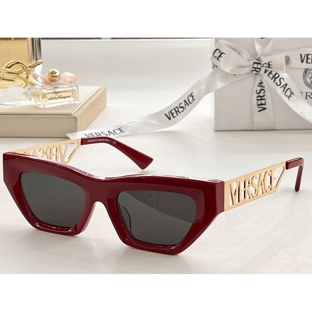 Versace 90s Vintage Logo Cat-Eye Sunglasses     VE4967  - EUR FASHION