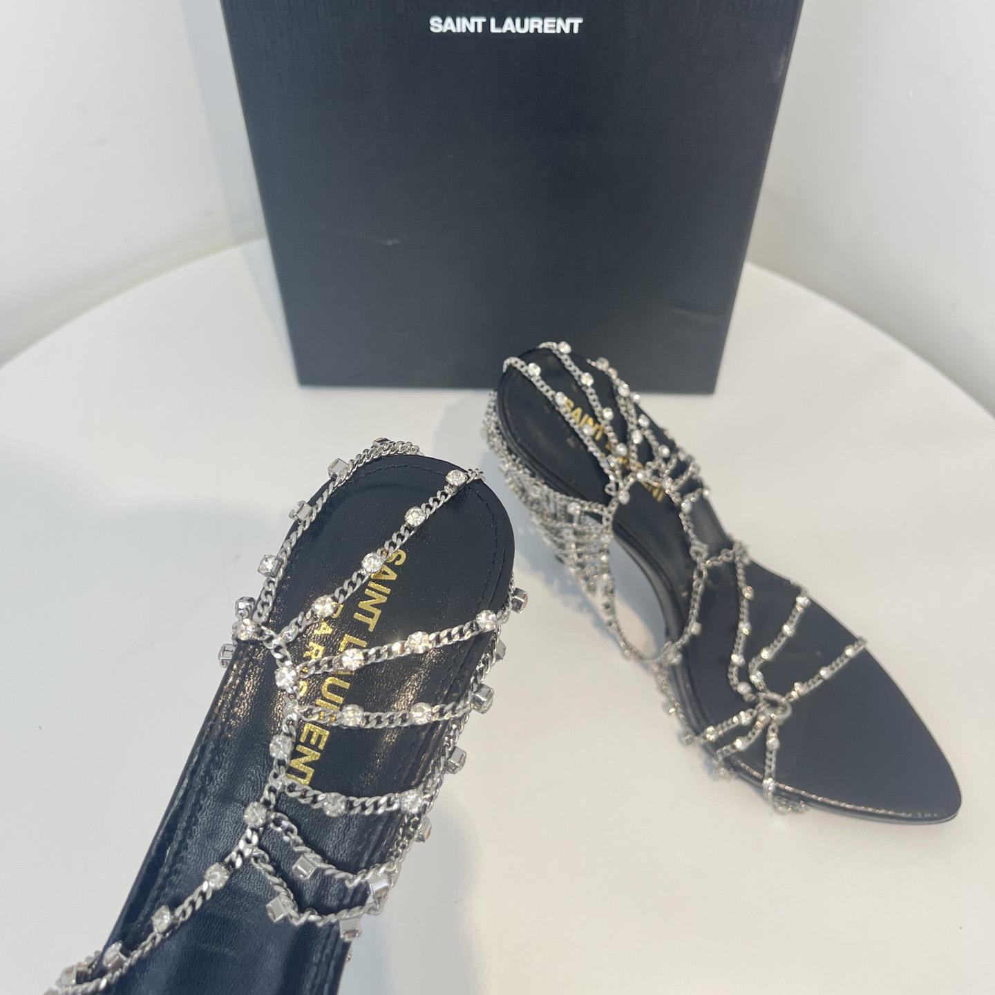 Saint Laurent Leather Sandals - EUR FASHION