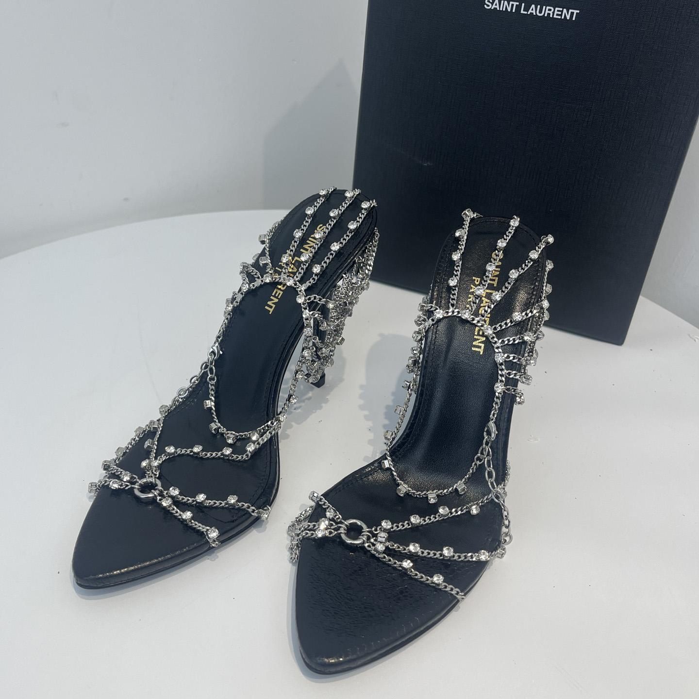 Saint Laurent Leather Sandals - EUR FASHION