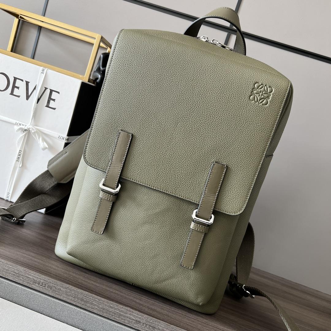 Loewe Military Backpack In Soft Grained Calfskin - EUR FASHION