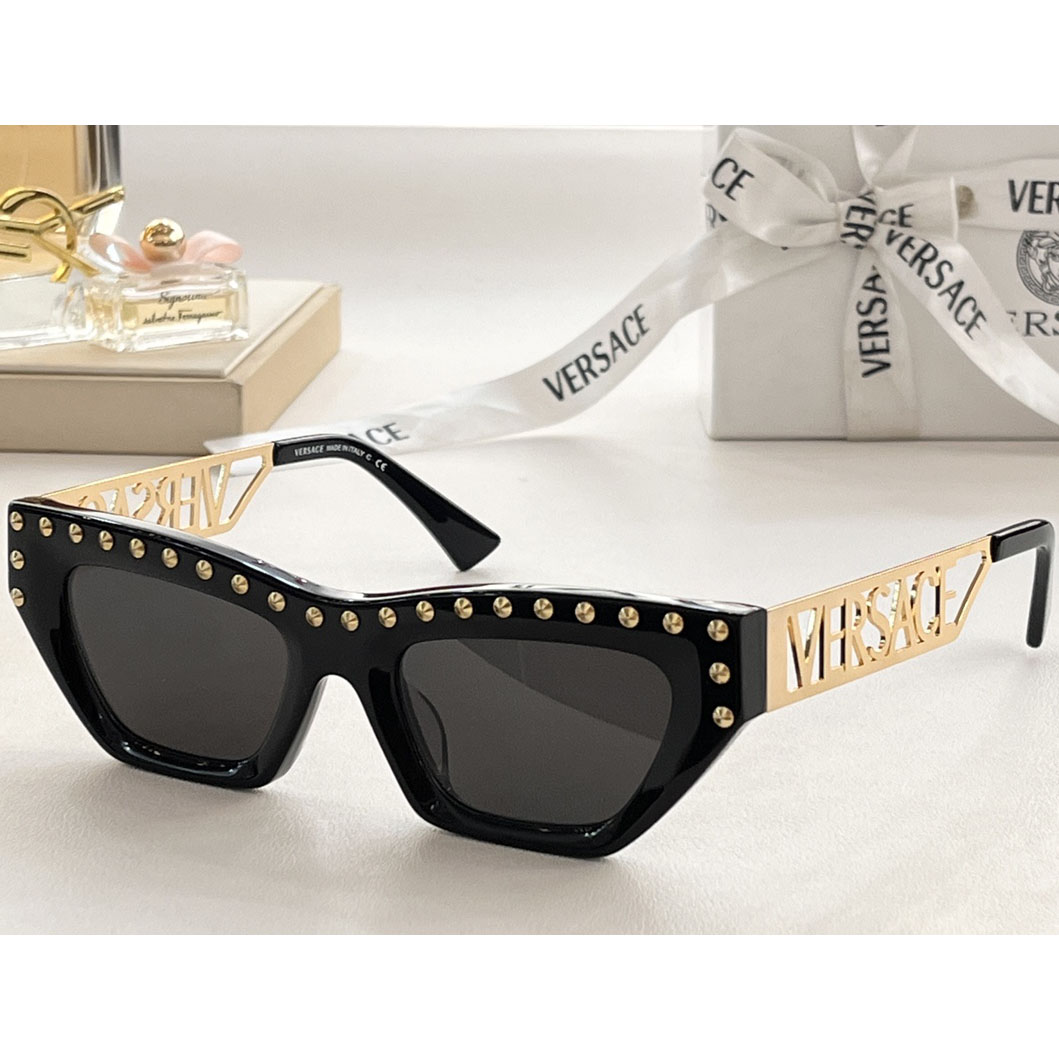 Versace 90s Vintage Logo Cat-Eye Sunglasses     VE4967  - EUR FASHION