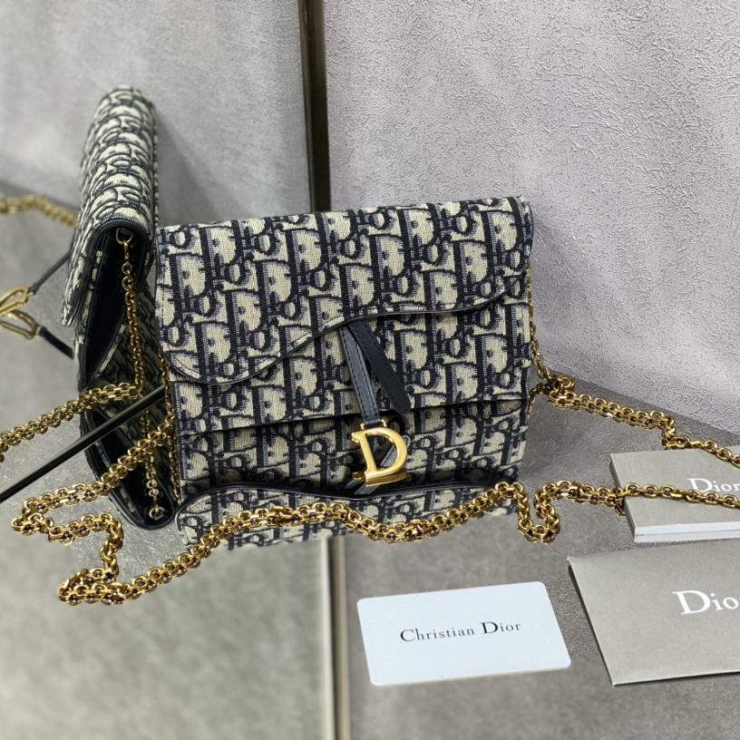 Dior Long Saddle Wallet With Chain - EUR FASHION