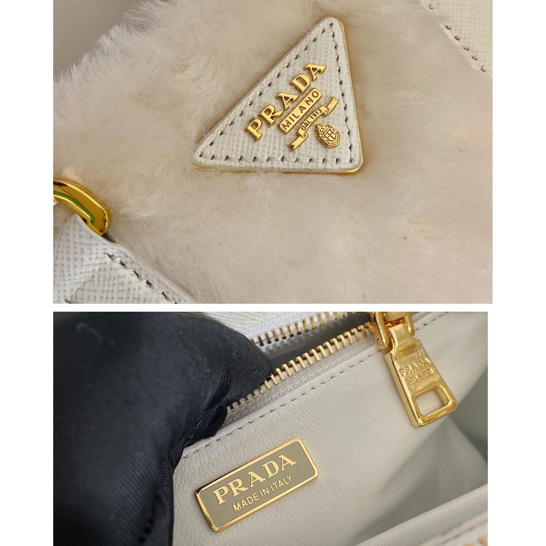 Prada Galleria Shearling Mini-Bag - EUR FASHION