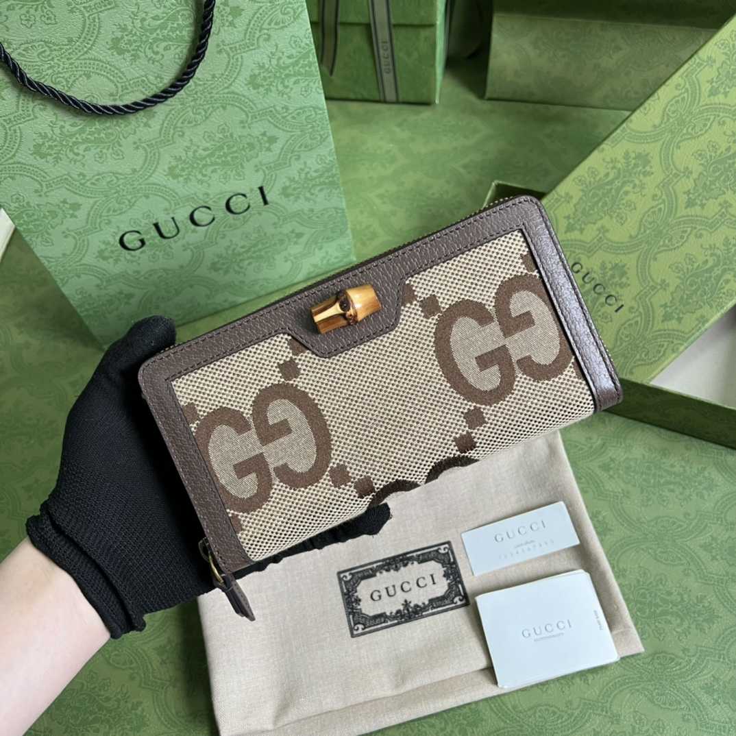 Gucci Diana Jumbo GG Wallet(19*10*3cm)    - EUR FASHION