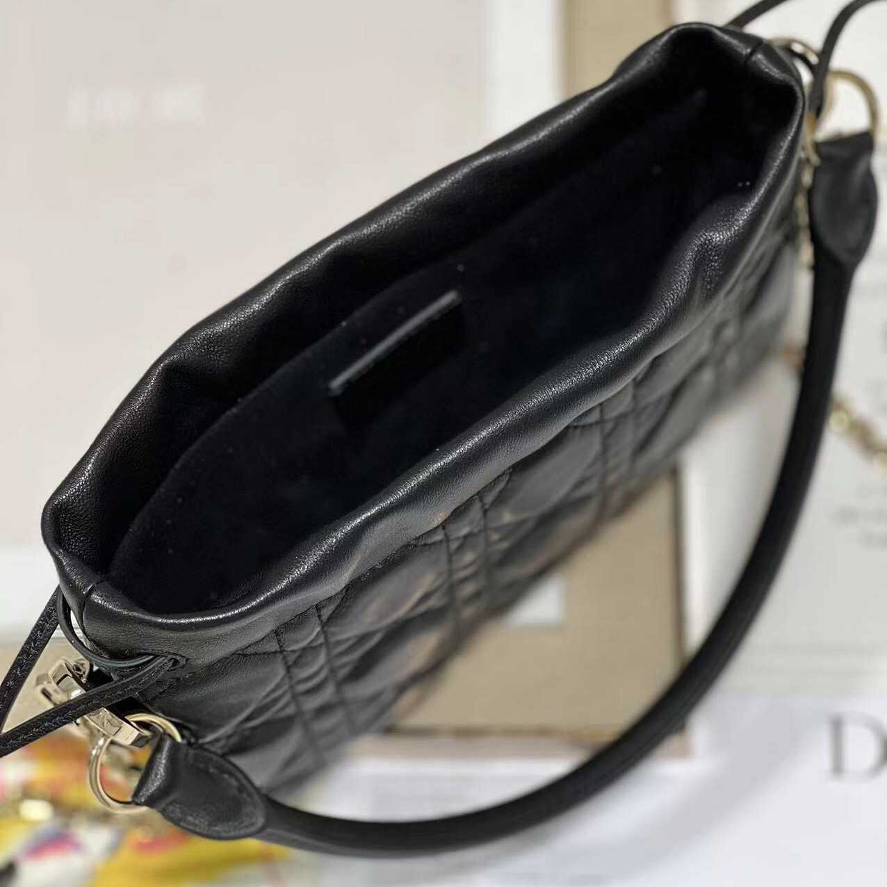 Dior Lady Dior Top Handle Drawstring Mini Bag - EUR FASHION