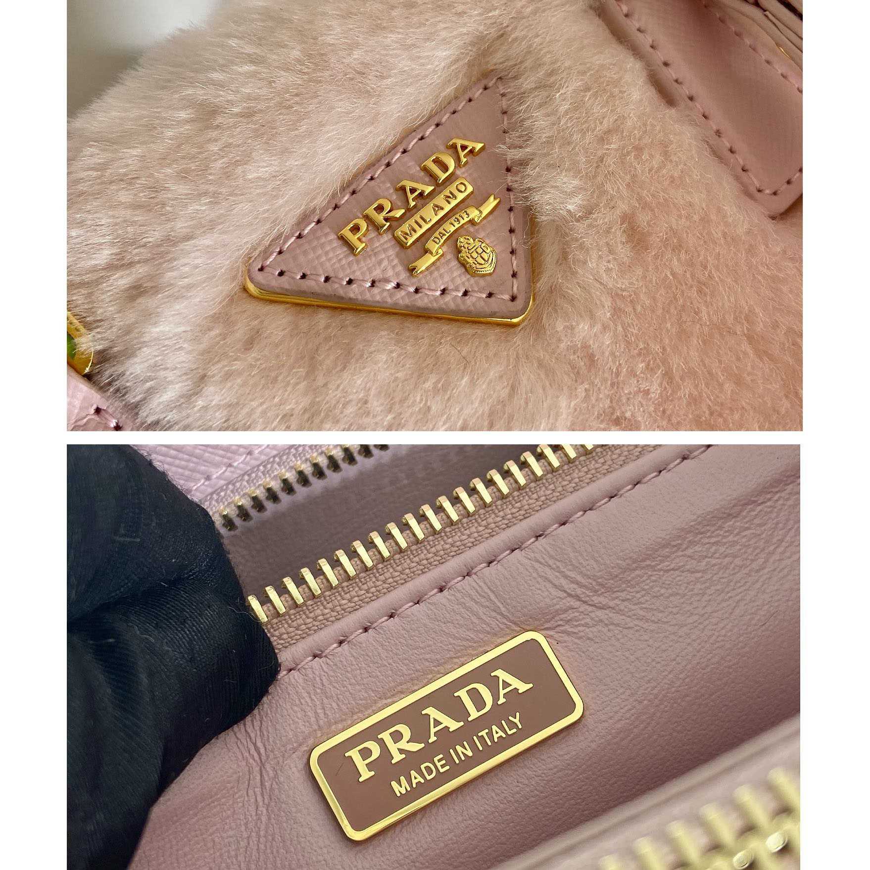 Prada Galleria Shearling Mini-Bag - EUR FASHION