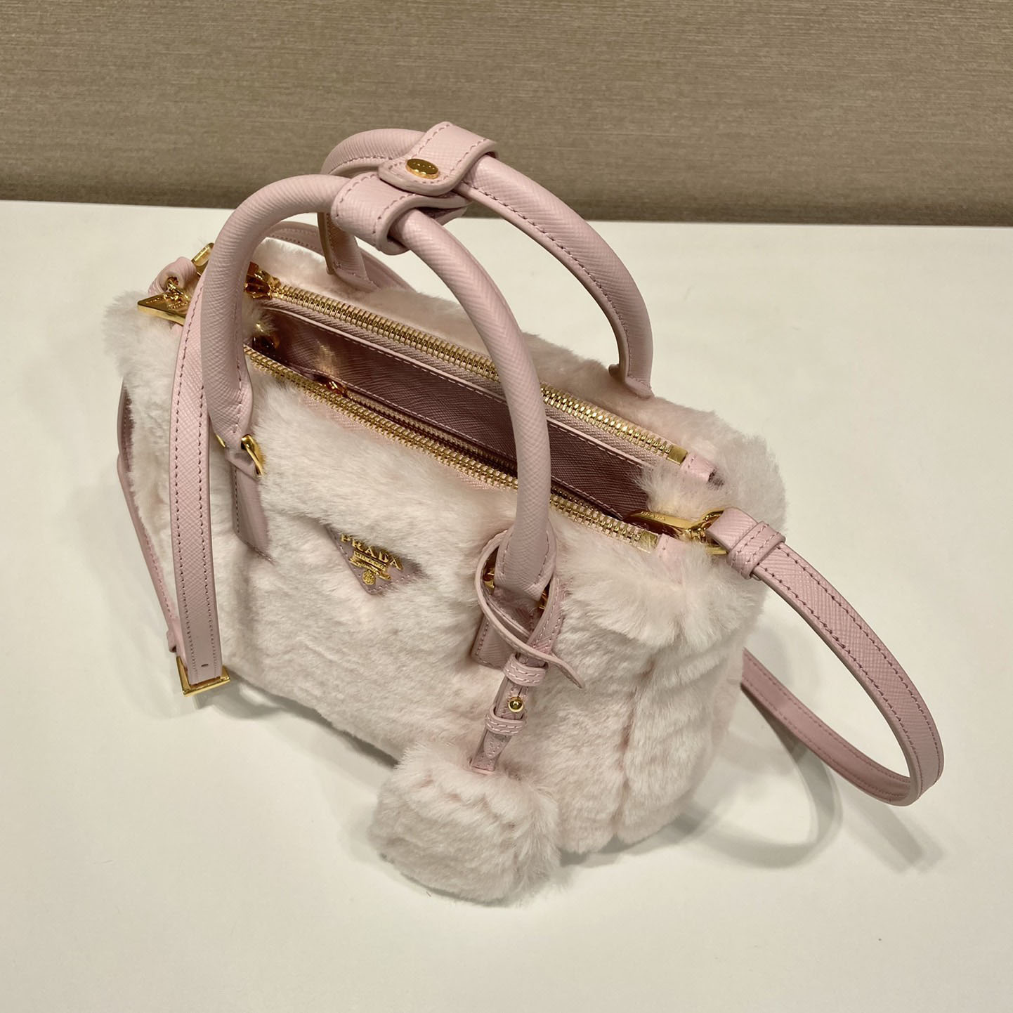 Prada Galleria Shearling Mini-Bag - EUR FASHION