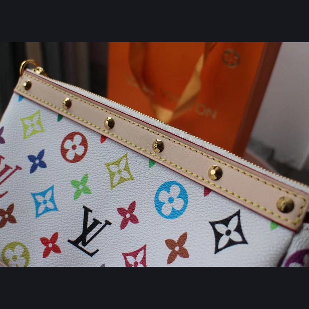 Louis Vuitton x Takashi Murakami Pochette Accessoires Clutch Bag(22-13cm) - EUR FASHION