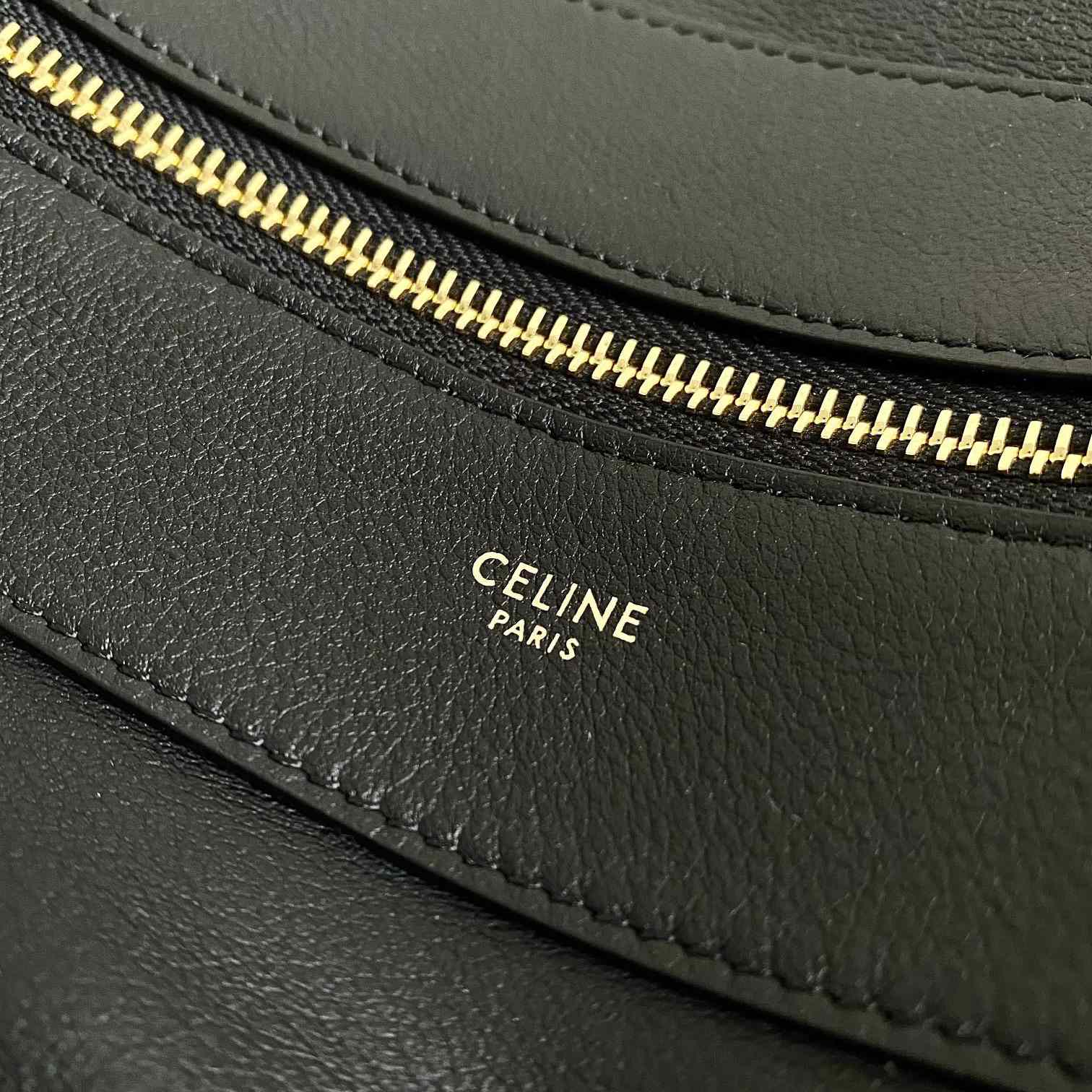 Celine Large Romy In Supple Calfskin Black - EUR FASHION