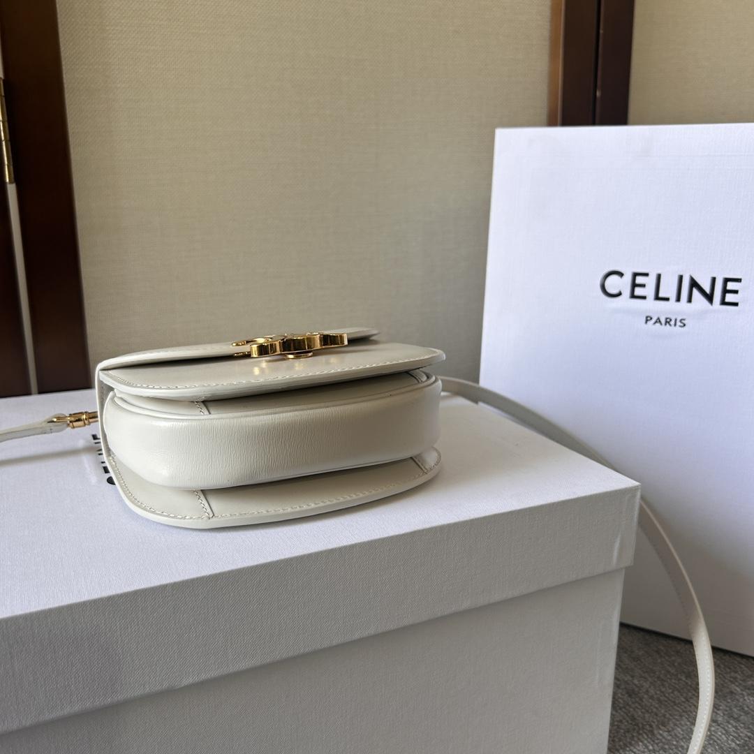 Celine Mini Besace Triomphe In Shiny Calfskin - EUR FASHION