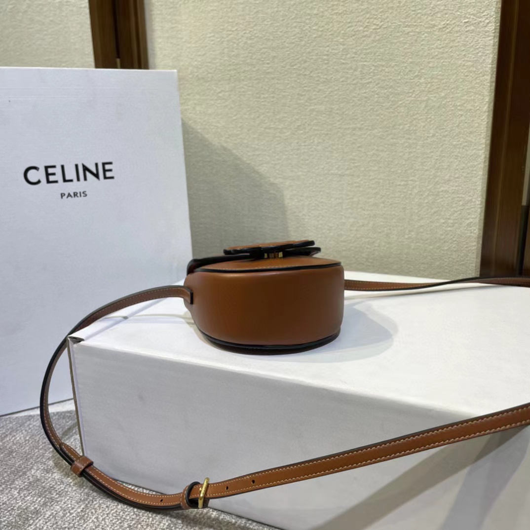 Celine Mini Besace Cuir Triomphe In Smooth Calfskin(11-10-5cm) - EUR FASHION