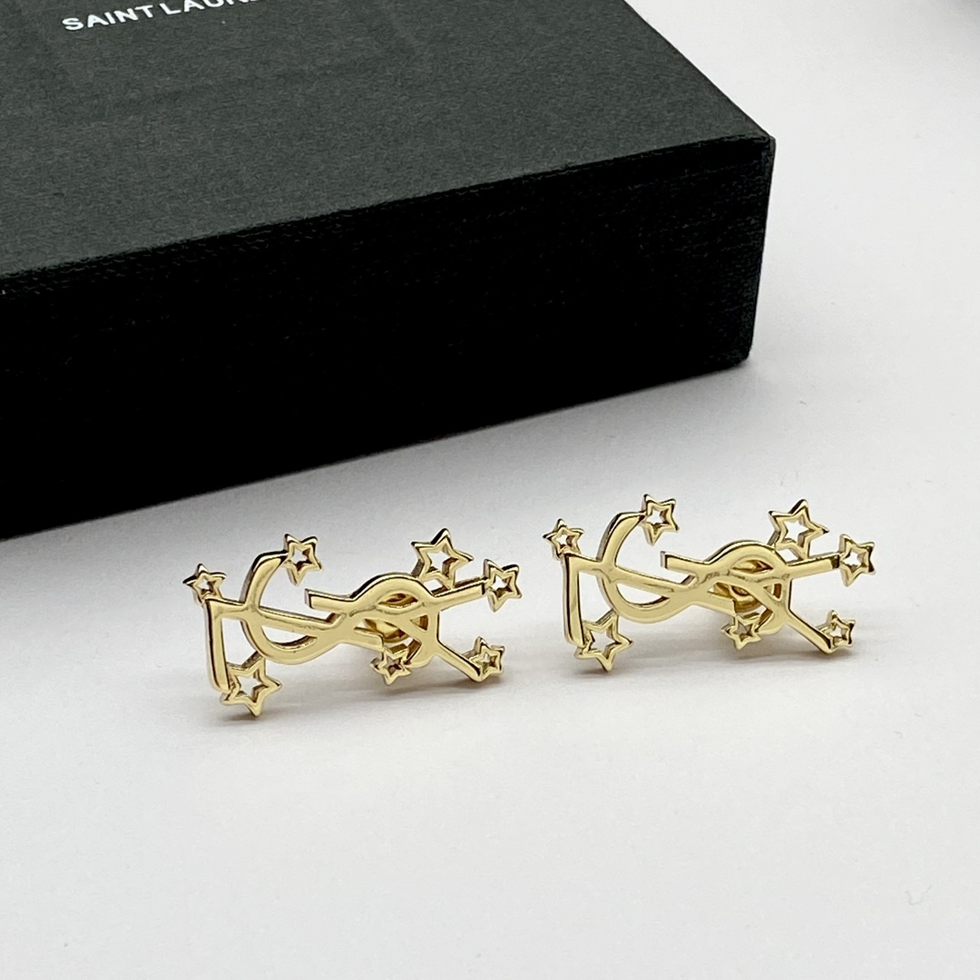 Saint Laurent YSL Logo Earrings - EUR FASHION