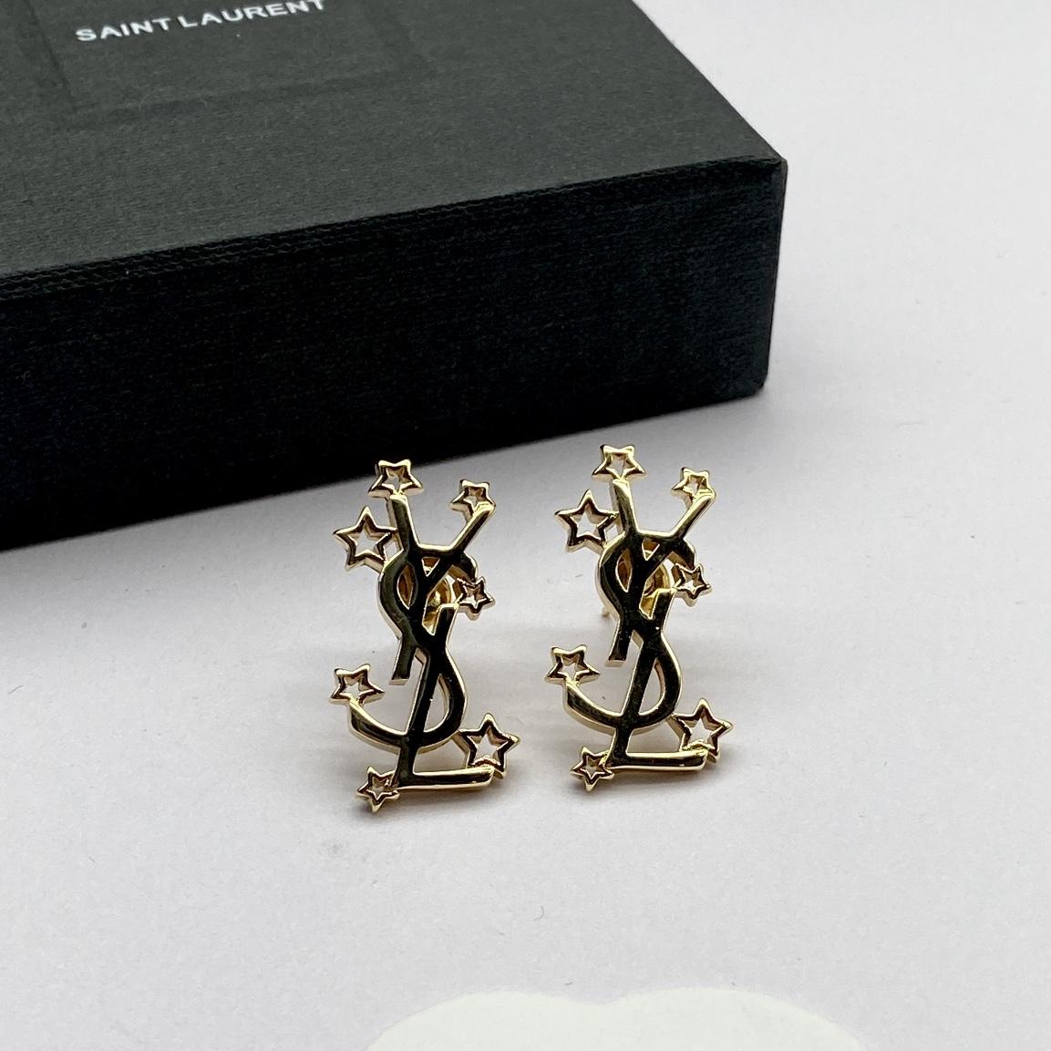 Saint Laurent YSL Logo Earrings - EUR FASHION