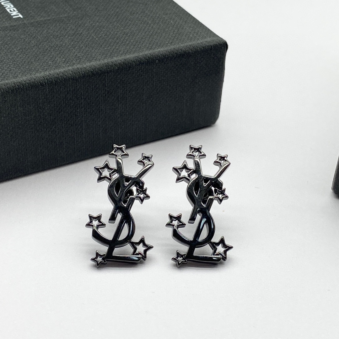 Saint Laurent YSL Logo Earrings - EUR FASHION