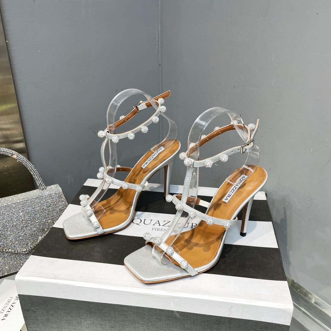 Aquazzura Cha Cha Cha Crystal Sandal  95 - EUR FASHION