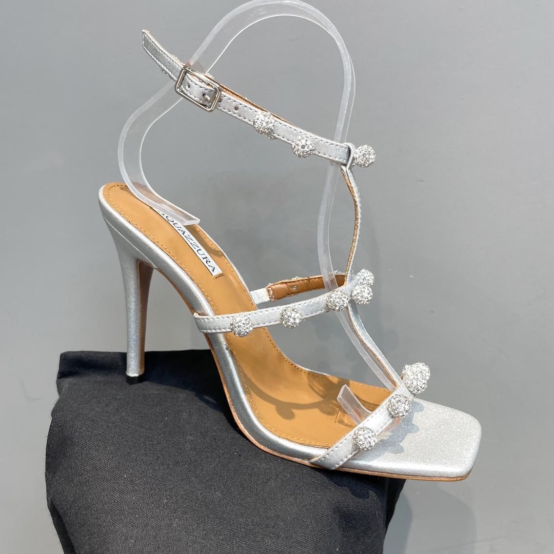 Aquazzura Cha Cha Cha Crystal Sandal  95 - EUR FASHION