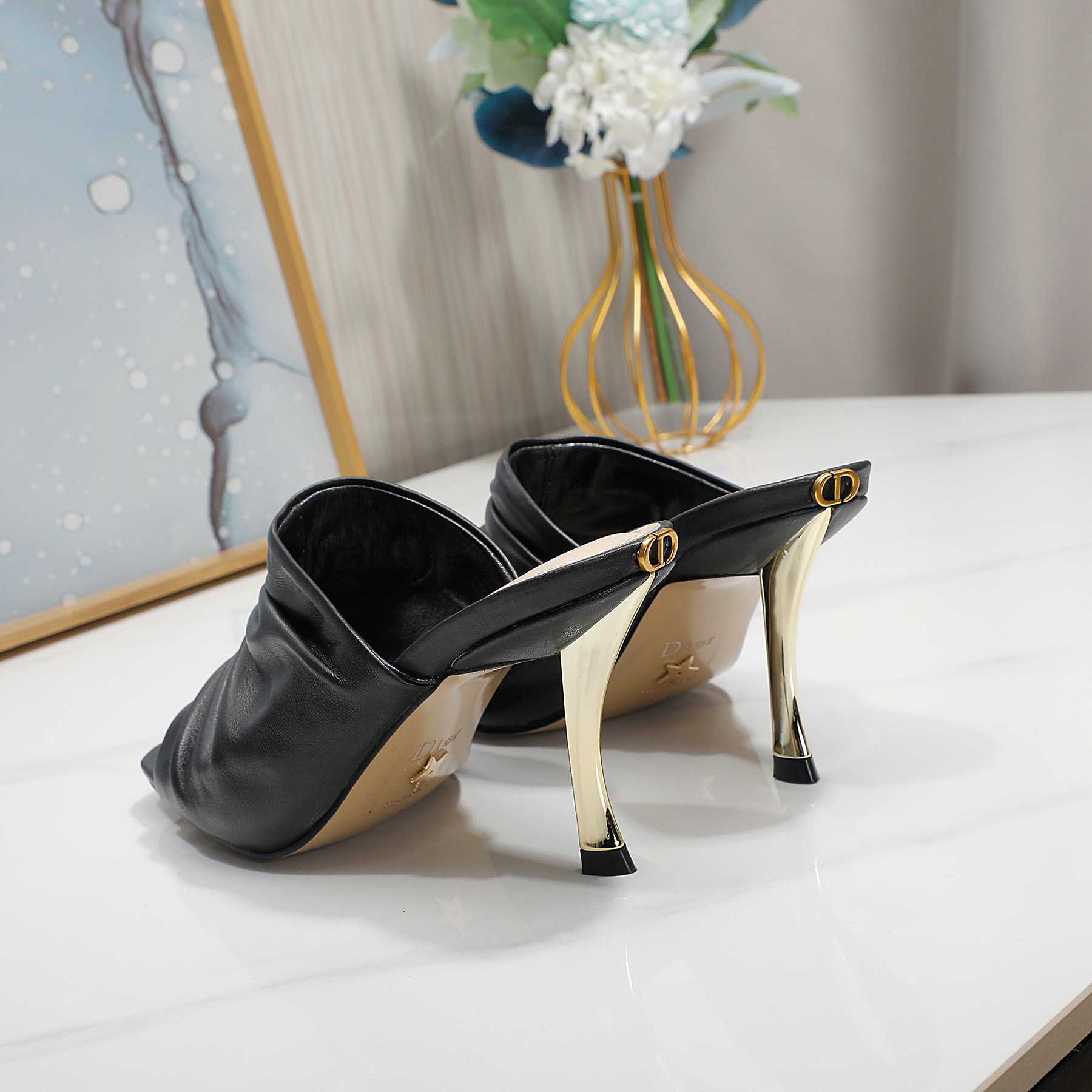 Dior D-Fame Open-Toe Pump - EUR FASHION