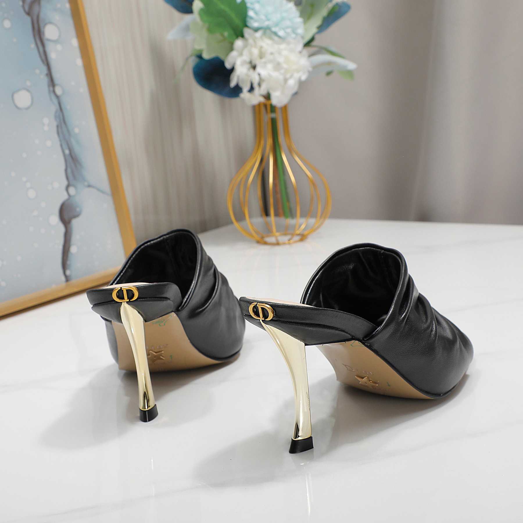 Dior D-Fame Open-Toe Pump - EUR FASHION