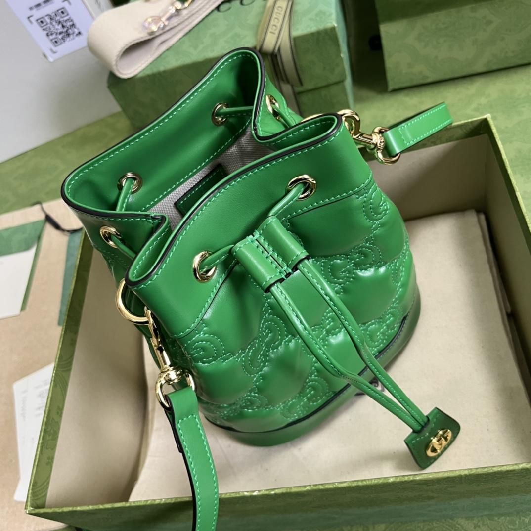 Gucci GG Matelassé Bucket Bag (17*20*10cm) - EUR FASHION