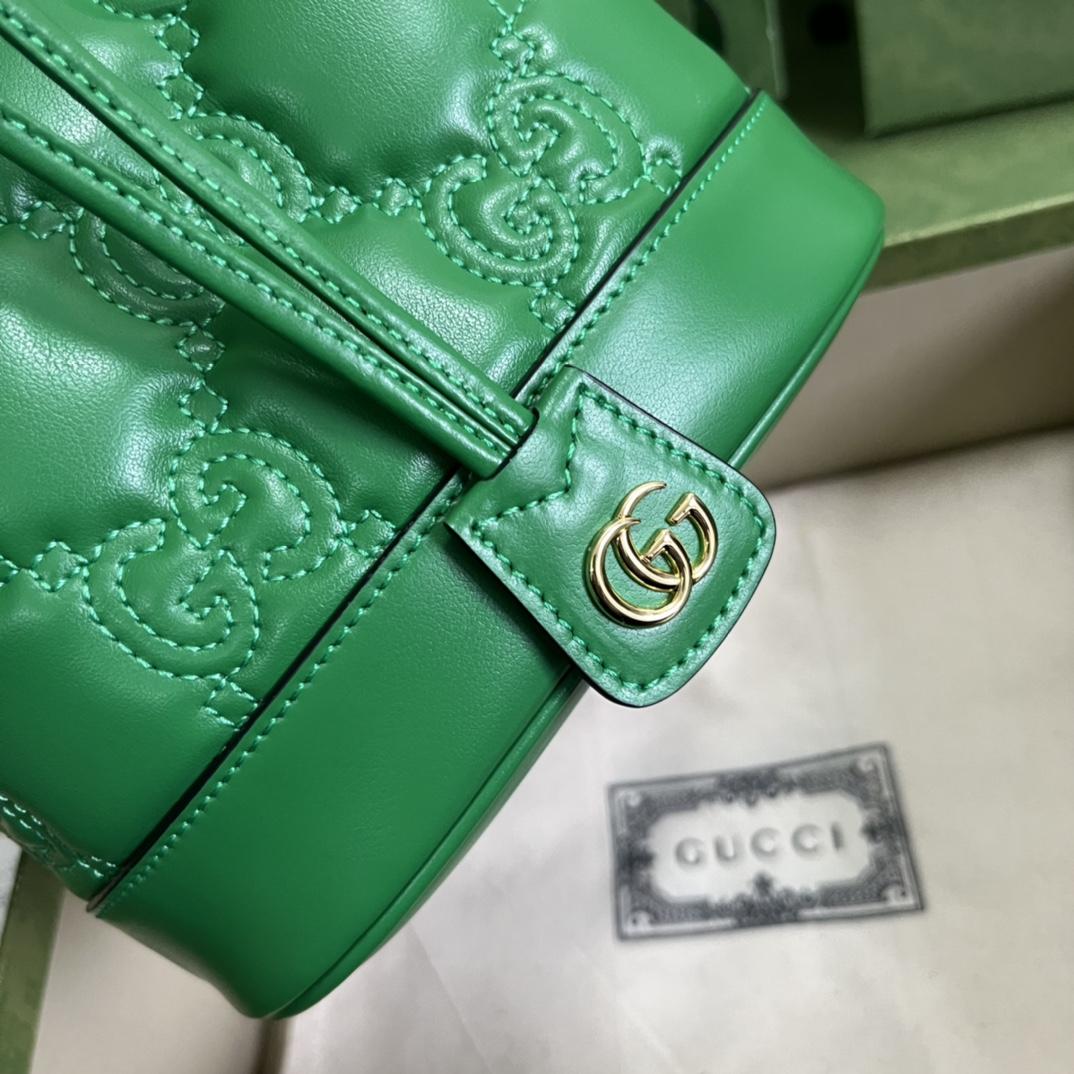 Gucci GG Matelassé Bucket Bag (17*20*10cm) - EUR FASHION