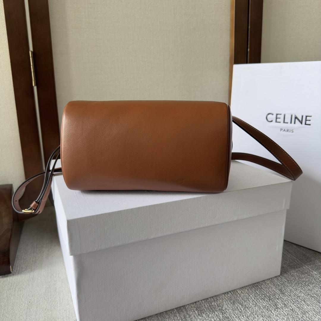 Celine Small Boston Cuir Triomphe In Smooth Calfskin Tan - EUR FASHION