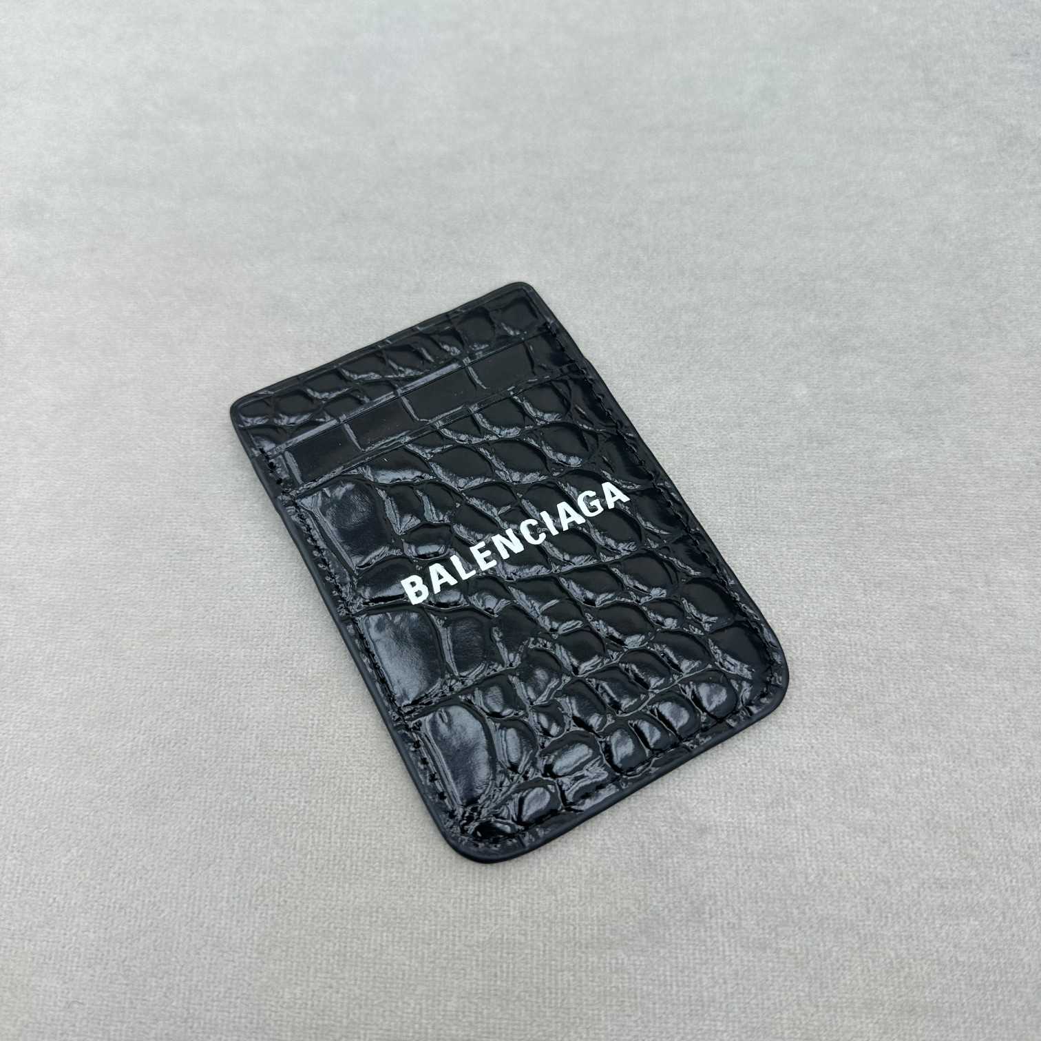 Balenciaga Cash Magnet Croc Cardholder(9.6-6.5cm) - EUR FASHION