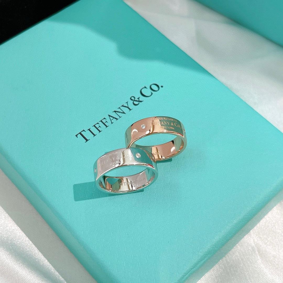 Tiffany&CO Narrow Ring With Diamonds - EUR FASHION