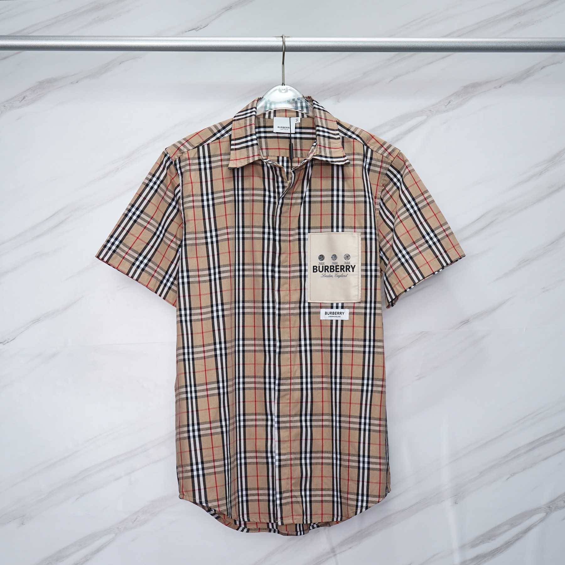 Burberry Short-sleeve Check Cotton Poplin Shirt & Shorts - EUR FASHION