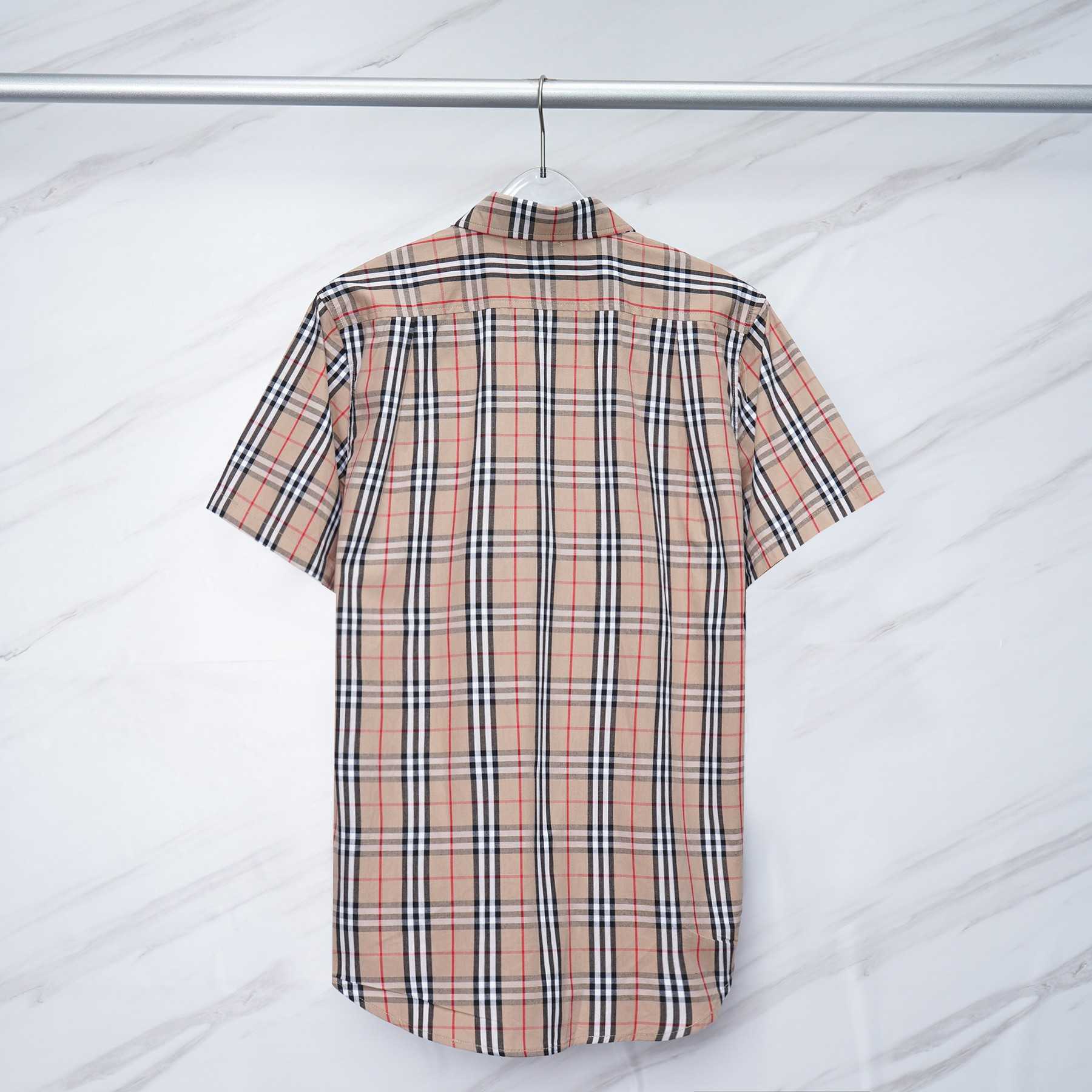 Burberry Short-sleeve Check Cotton Poplin Shirt & Shorts - EUR FASHION