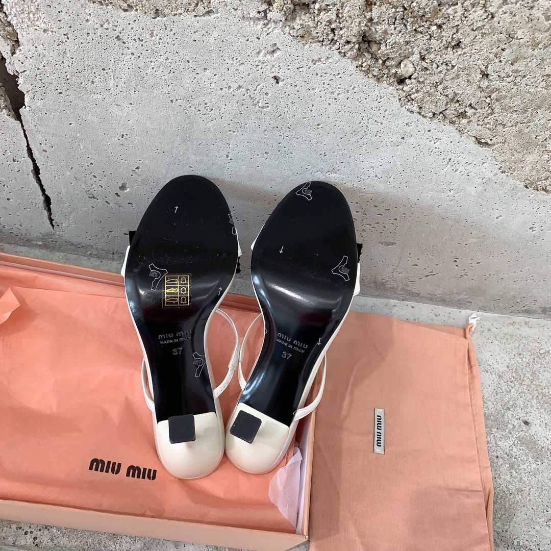 Miu Miu Satin Bow Sandals - EUR FASHION