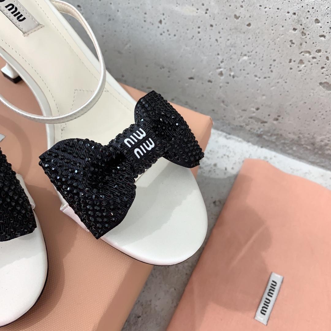 Miu Miu Satin Bow Sandals - EUR FASHION