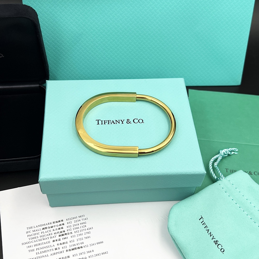 Tiffany&CO Lock Bangle In Yellow Gold - EUR FASHION