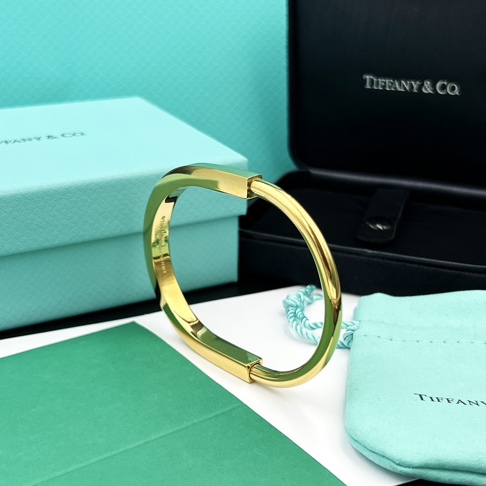 Tiffany&CO Lock Bangle In Yellow Gold - EUR FASHION