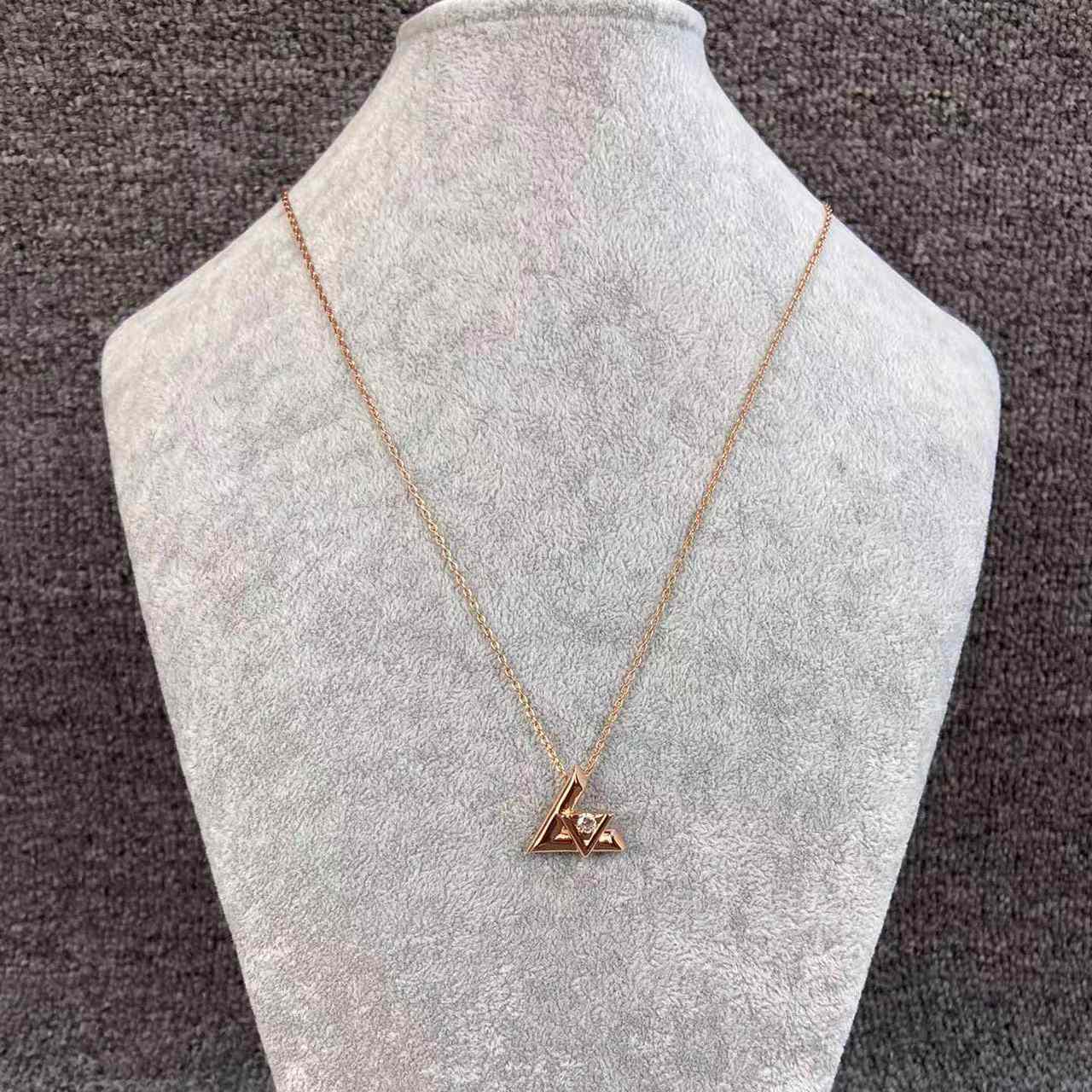 Louis Vuitton LV Volt One Small Pendant, Pink Gold And Diamond     Q93813 - EUR FASHION