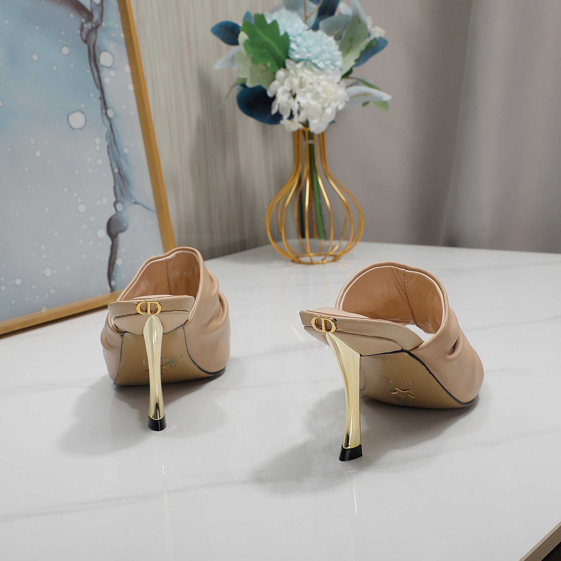 Dior D-Fame Open-Toe Pump - EUR FASHION