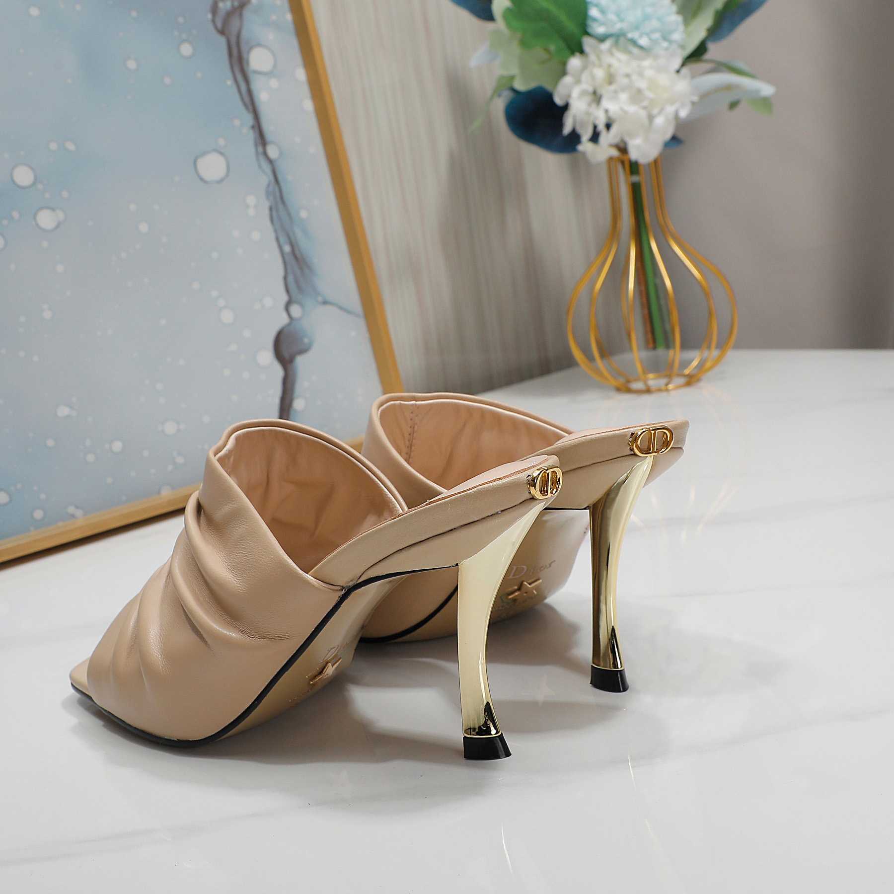 Dior D-Fame Open-Toe Pump - EUR FASHION