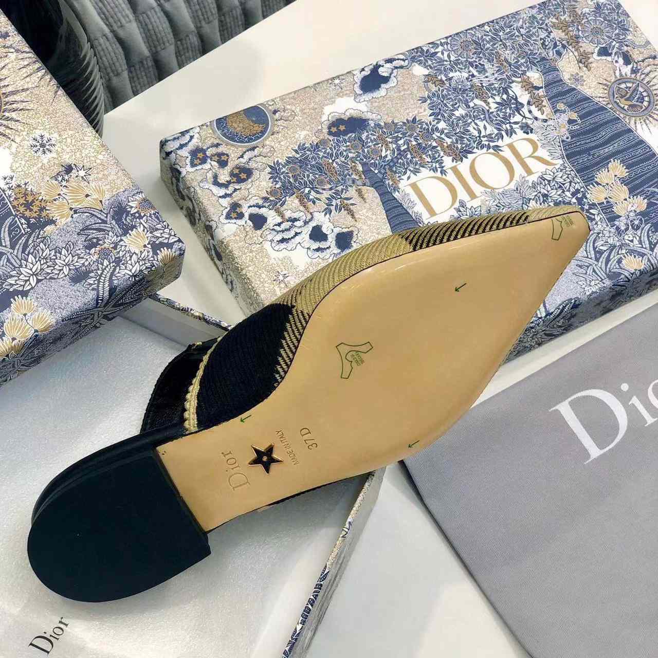 Dior J'adior Ribbon Slingback Flat - EUR FASHION