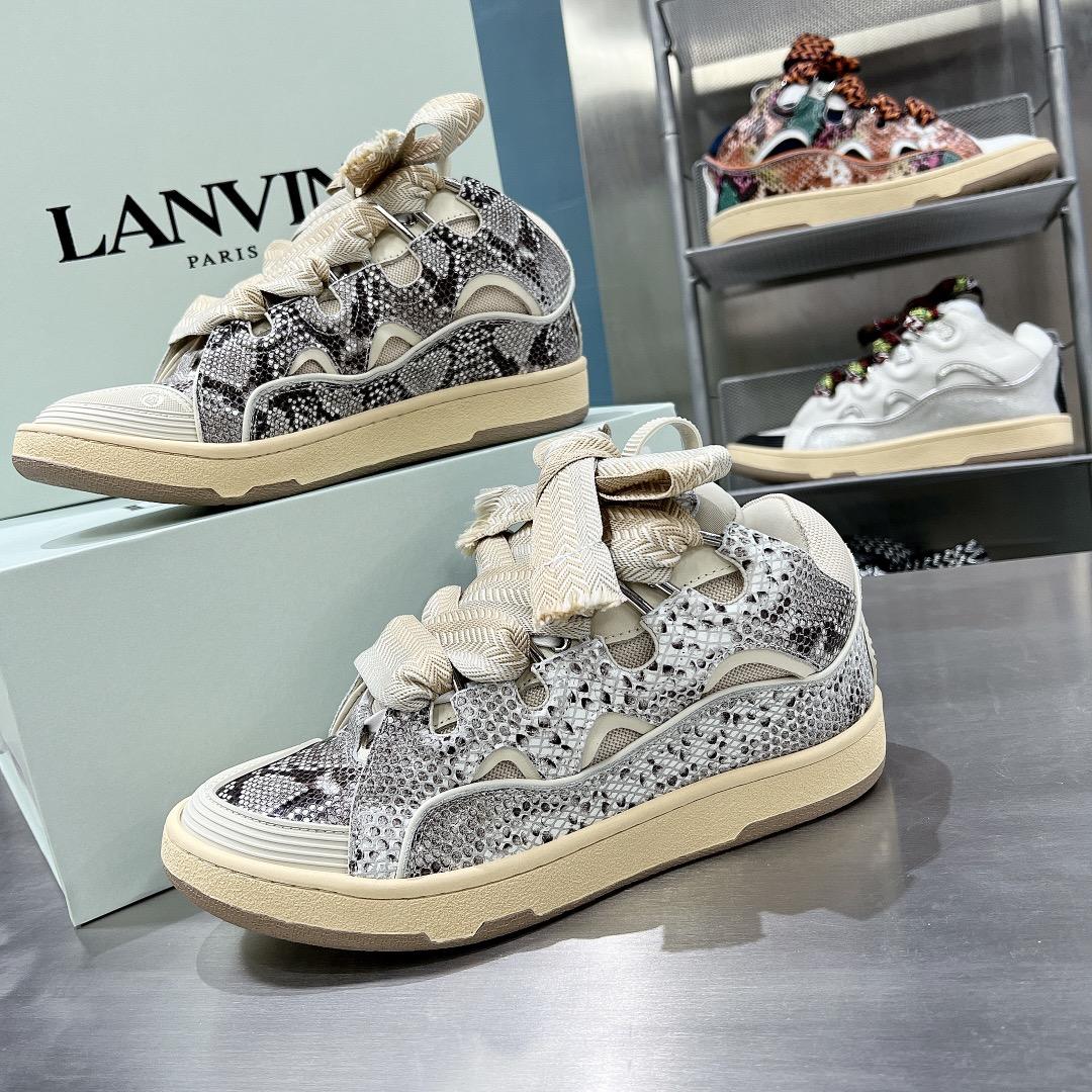 Lanvin Curb Low-Top Sneakers - EUR FASHION