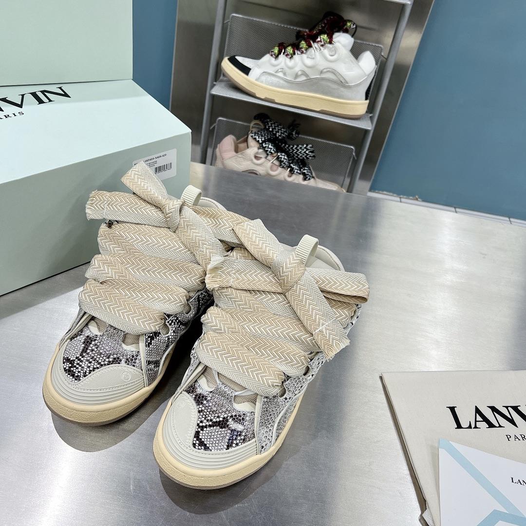 Lanvin Curb Low-Top Sneakers - EUR FASHION