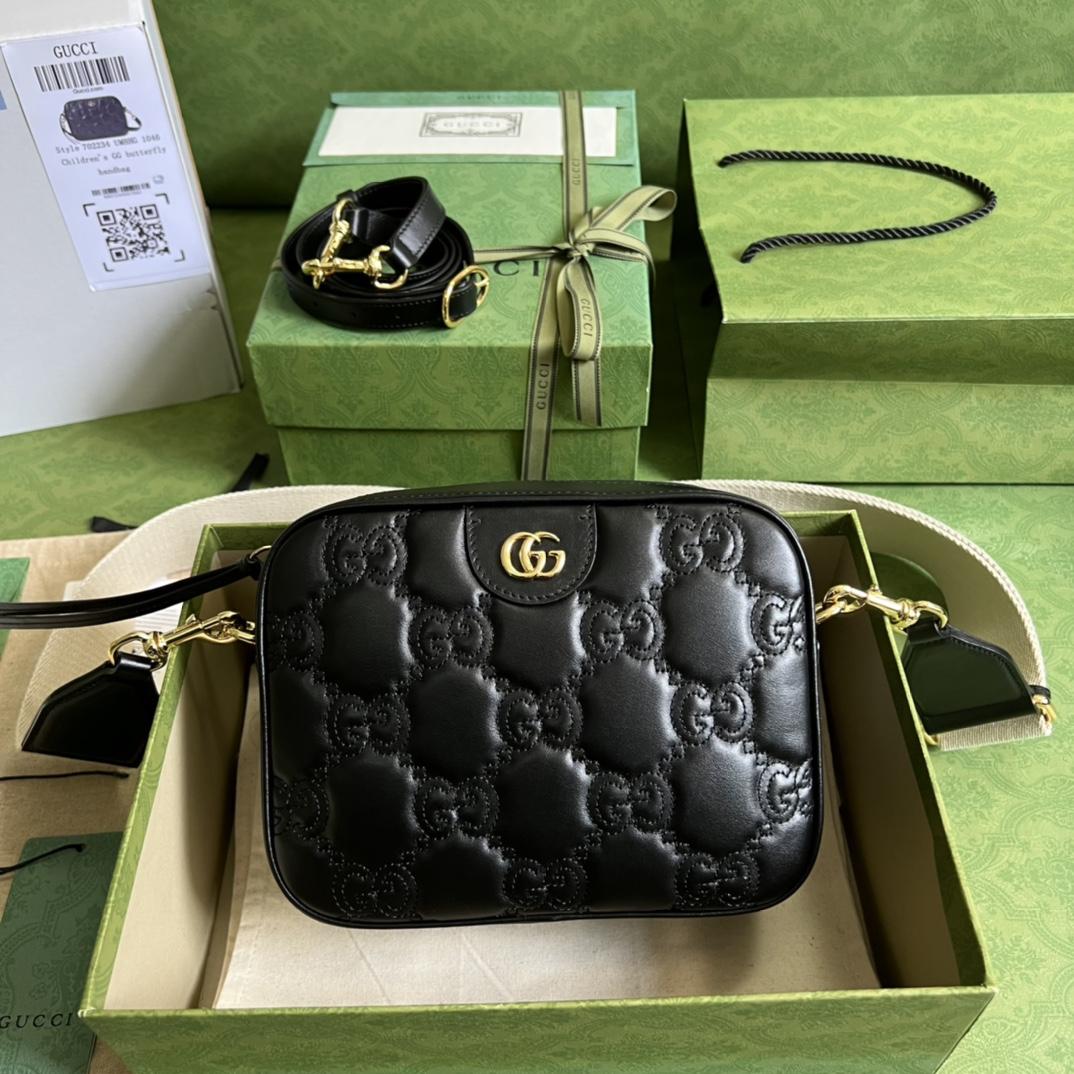 Gucci GG Matelassé Small Bag(21.5-17-7.5cm) - EUR FASHION