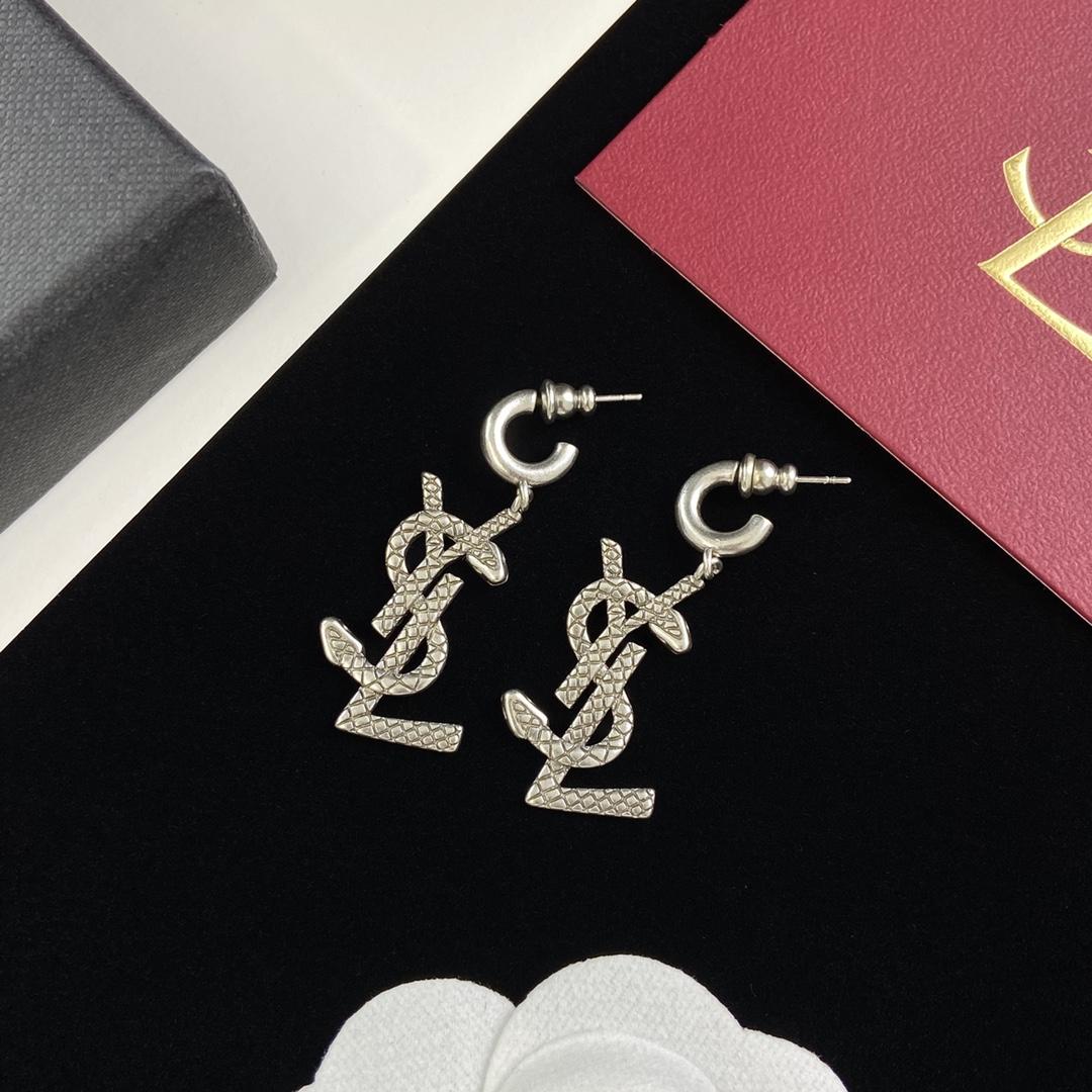 Saint Laurent YSL Logo Earrings - EUR FASHION