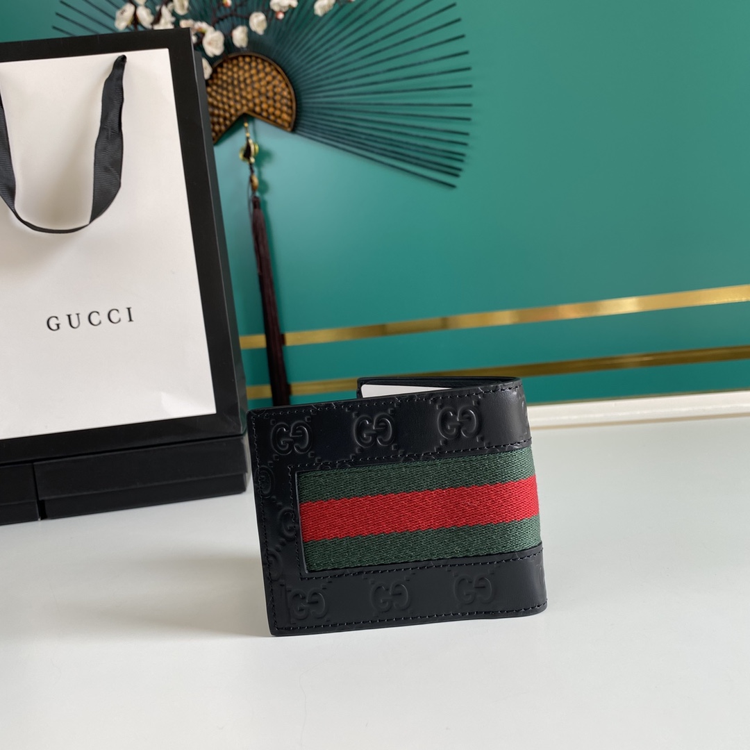 Gucci GG Supreme Web Wallet(11-9-1.5cm)    - EUR FASHION